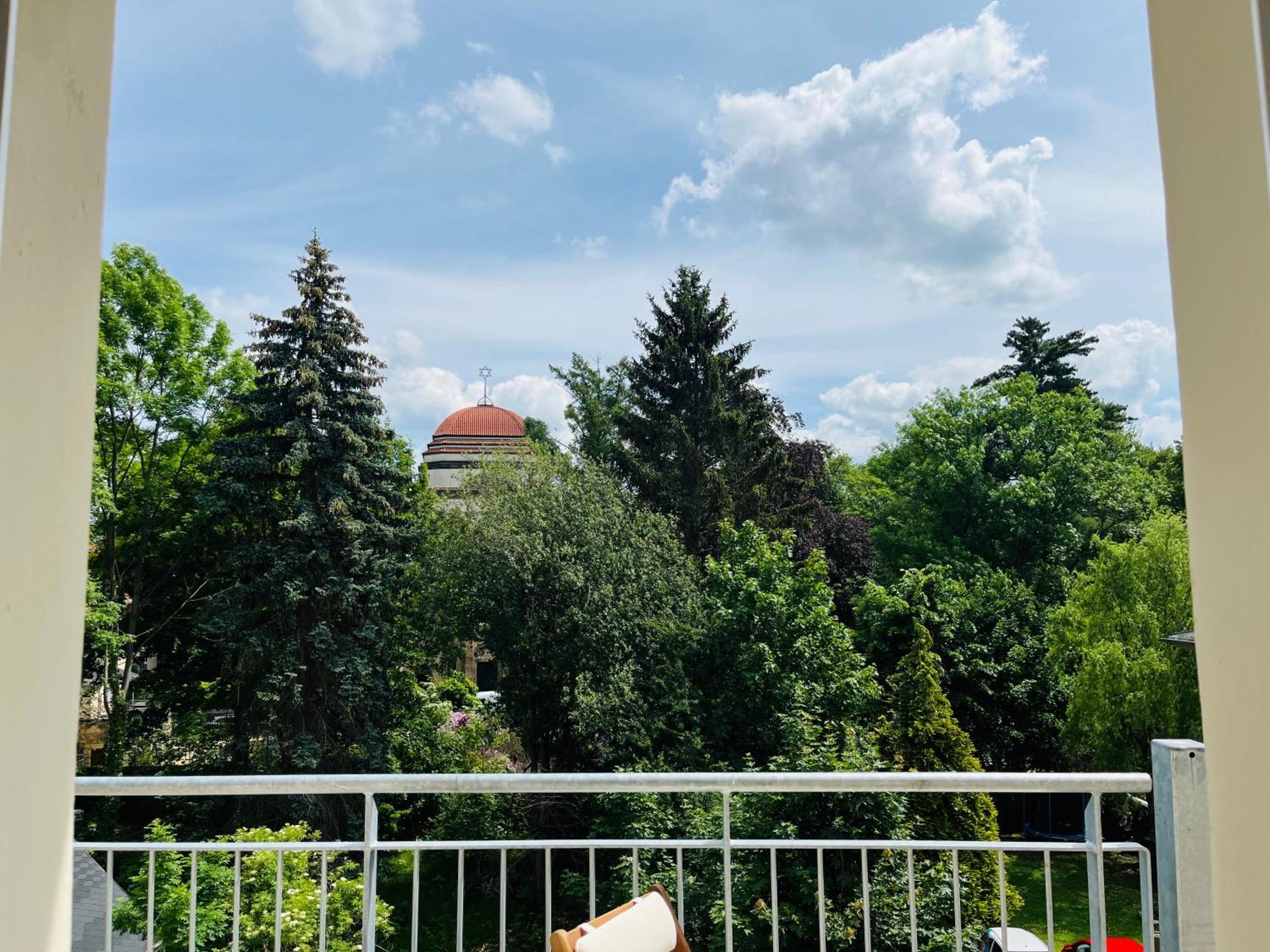 Filmap-Charmant-Modern-Zentral-Balkon-Beamer-Spieletisch Görlitz Kültér fotó